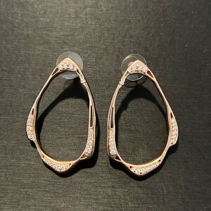 Kendra Scott Rose Gold Frontal Hoop Earrings